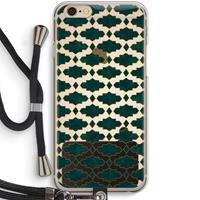 CaseCompany Moroccan tiles: iPhone 6 / 6S Transparant Hoesje met koord
