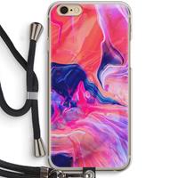 CaseCompany Earth And Ocean: iPhone 6 / 6S Transparant Hoesje met koord