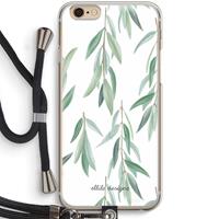 CaseCompany Branch up your life: iPhone 6 / 6S Transparant Hoesje met koord