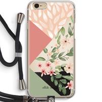 CaseCompany Sweet heaven geometrics: iPhone 6 / 6S Transparant Hoesje met koord