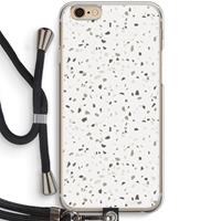 CaseCompany Terrazzo N°14: iPhone 6 / 6S Transparant Hoesje met koord