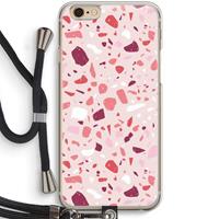 CaseCompany Terrazzo N°15: iPhone 6 / 6S Transparant Hoesje met koord