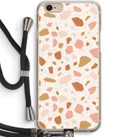 CaseCompany Terrazzo N°18: iPhone 6 / 6S Transparant Hoesje met koord