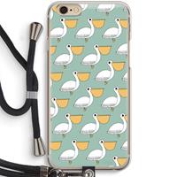 CaseCompany Pelican: iPhone 6 / 6S Transparant Hoesje met koord
