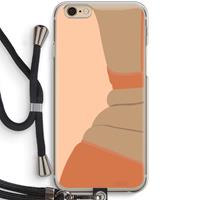 CaseCompany Bikini: iPhone 6 / 6S Transparant Hoesje met koord