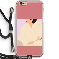 CaseCompany Cosy: iPhone 6 / 6S Transparant Hoesje met koord