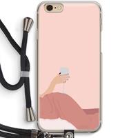 CaseCompany Wine: iPhone 6 / 6S Transparant Hoesje met koord