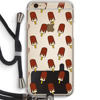 CaseCompany Yummy: iPhone 6 / 6S Transparant Hoesje met koord