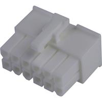 Molex 39012125 Mini-Fit Jr. Receptacle Housing, Dual Row, 12 Circuits, UL 94V-0, Natural