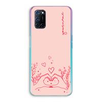 CaseCompany Love is in the air: Oppo A92 Transparant Hoesje