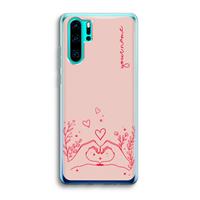 CaseCompany Love is in the air: Huawei P30 Pro Transparant Hoesje