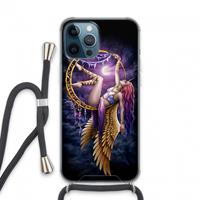 CaseCompany Aerial Angel: iPhone 13 Pro Max Transparant Hoesje met koord