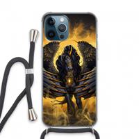 CaseCompany Pegasus: iPhone 13 Pro Max Transparant Hoesje met koord