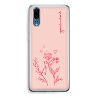 CaseCompany Giving Flowers: Huawei P20 Transparant Hoesje