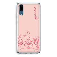 CaseCompany Love is in the air: Huawei P20 Transparant Hoesje