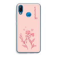 CaseCompany Giving Flowers: Huawei P20 Lite Transparant Hoesje