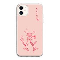 CaseCompany Giving Flowers: iPhone 11 Transparant Hoesje