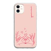 CaseCompany Love is in the air: iPhone 11 Transparant Hoesje
