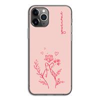 CaseCompany Giving Flowers: iPhone 11 Pro Transparant Hoesje