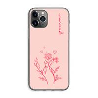 CaseCompany Giving Flowers: iPhone 11 Pro Max Transparant Hoesje
