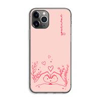 CaseCompany Love is in the air: iPhone 11 Pro Max Transparant Hoesje