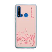 CaseCompany Love is in the air: Huawei P20 Lite (2019) Transparant Hoesje