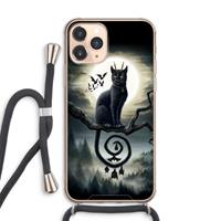 CaseCompany Moonlight Companions: iPhone 11 Pro Max Transparant Hoesje met koord