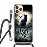 CaseCompany Moonlight Companions: iPhone 11 Pro Transparant Hoesje met koord