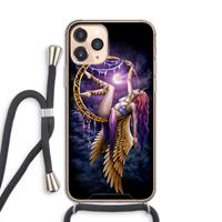 CaseCompany Aerial Angel: iPhone 11 Pro Transparant Hoesje met koord