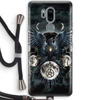 CaseCompany Sinister Wings: LG G7 Thinq Transparant Hoesje met koord