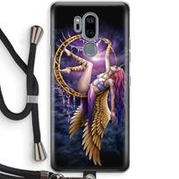 CaseCompany Aerial Angel: LG G7 Thinq Transparant Hoesje met koord