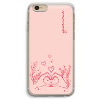 CaseCompany Love is in the air: iPhone 6 Plus / 6S Plus Transparant Hoesje