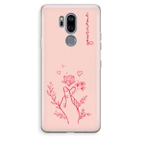 CaseCompany Giving Flowers: LG G7 Thinq Transparant Hoesje
