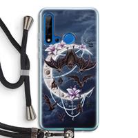 CaseCompany Vleermuizen Maan: Huawei P20 Lite (2019) Transparant Hoesje met koord