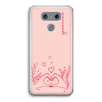 CaseCompany Love is in the air: LG G6 Transparant Hoesje