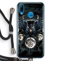 CaseCompany Sinister Wings: Huawei P20 Lite Transparant Hoesje met koord