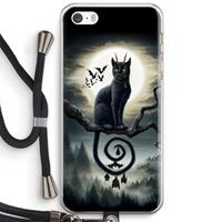 CaseCompany Moonlight Companions: iPhone 5 / 5S / SE Transparant Hoesje met koord