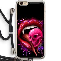CaseCompany Dodelijk zoet: iPhone 6 PLUS / 6S PLUS Transparant Hoesje met koord