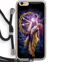 CaseCompany Aerial Angel: iPhone 6 PLUS / 6S PLUS Transparant Hoesje met koord