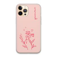 CaseCompany Giving Flowers: iPhone 13 Pro Max Transparant Hoesje