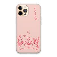 CaseCompany Love is in the air: iPhone 13 Pro Max Transparant Hoesje