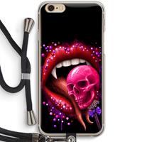 CaseCompany Dodelijk zoet: iPhone 6 / 6S Transparant Hoesje met koord