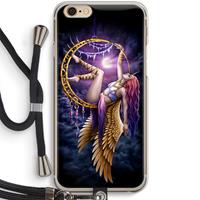 CaseCompany Aerial Angel: iPhone 6 / 6S Transparant Hoesje met koord