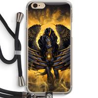 CaseCompany Pegasus: iPhone 6 / 6S Transparant Hoesje met koord