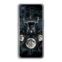 CaseCompany Sinister Wings: Oppo Find X3 Transparant Hoesje