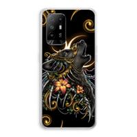 CaseCompany Huilende Wolf: Oppo A95 5G Transparant Hoesje
