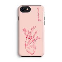 CaseCompany Blooming Heart: iPhone 7 Tough Case
