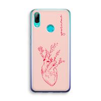 CaseCompany Blooming Heart: Huawei P Smart (2019) Transparant Hoesje
