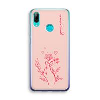 CaseCompany Giving Flowers: Huawei P Smart (2019) Transparant Hoesje