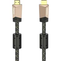 Hama »Premium HDMI™-Kabel mit Ethernet, Stecker - Stecker, Metall Kabel Ferrit 3,0 m« HDMI-Kabel, HDMI, (10 cm), - Datenübertragungsrate: 18 Gbit/s - Max. Auflösung: 4k (40